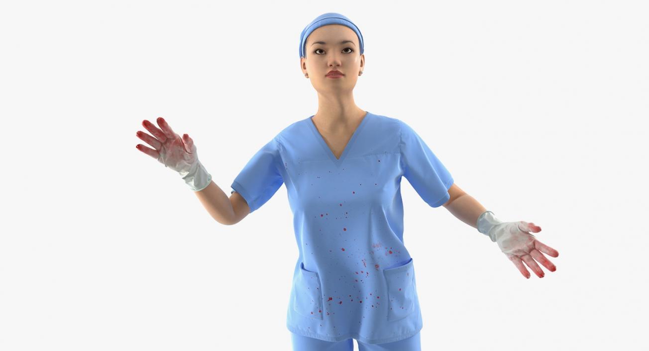 Female Rigged Doctors 3D Models Collection 2 3D model