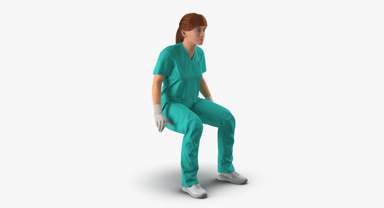 Female Rigged Doctors 3D Models Collection 2 3D model