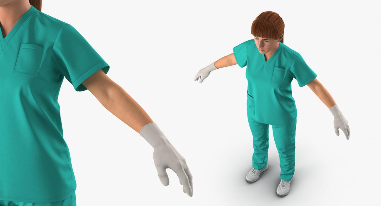 Female Rigged Doctors 3D Models Collection 2 3D model