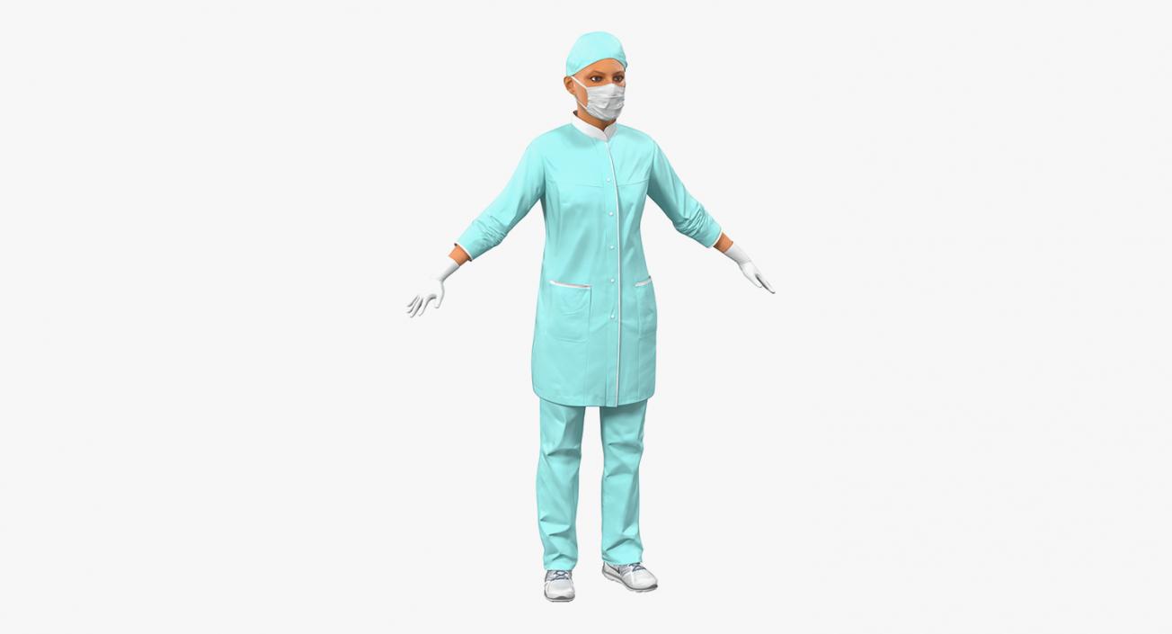 Female Rigged Doctors 3D Models Collection 2 3D model