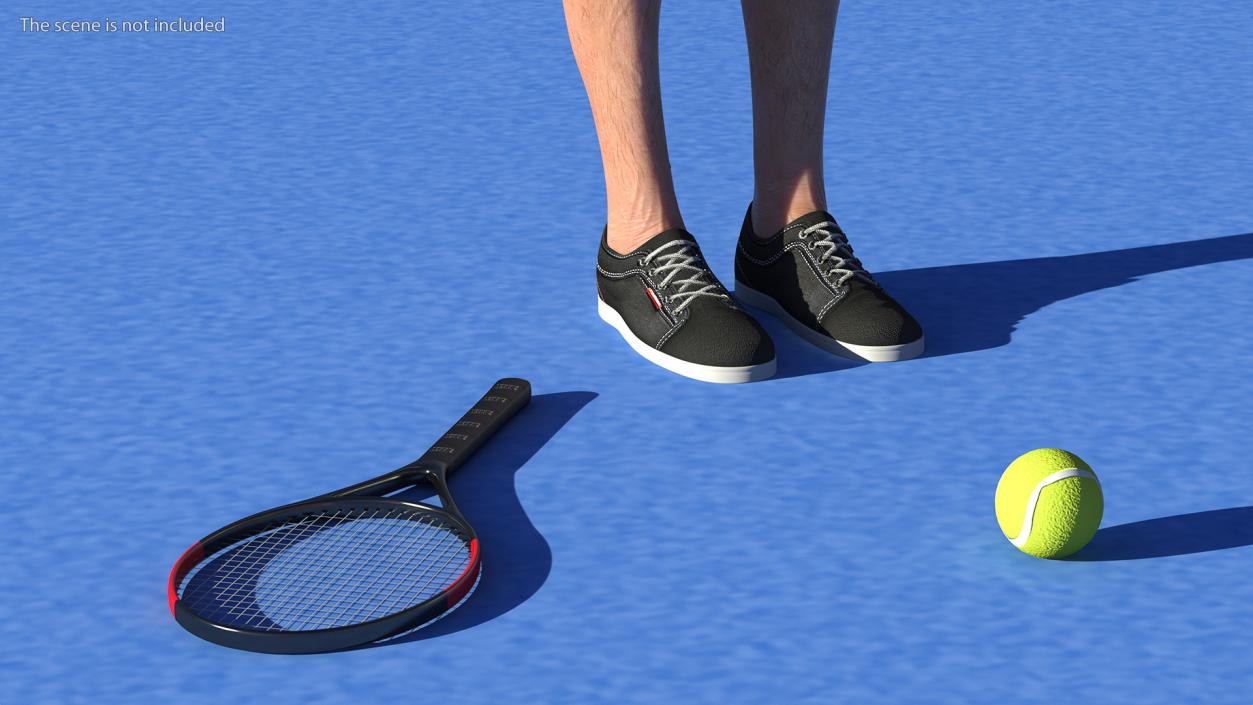 3D Tennis Racket with Ball model