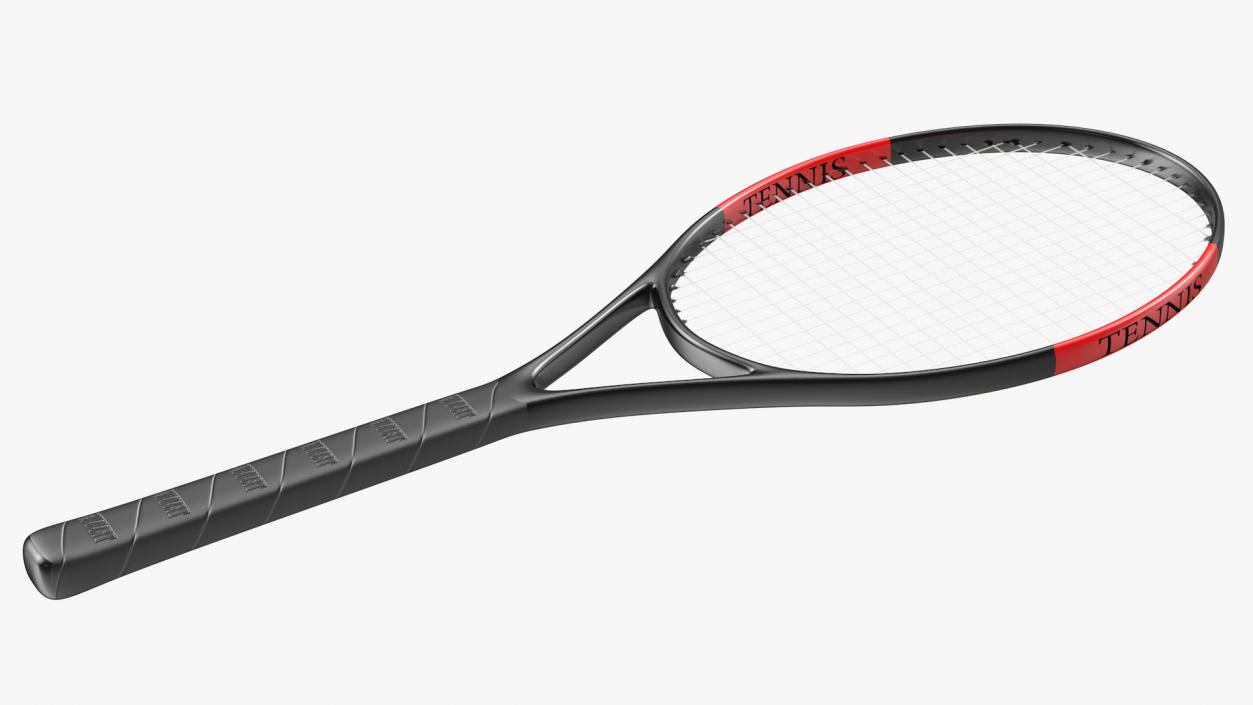 3D Tennis Racket with Ball model