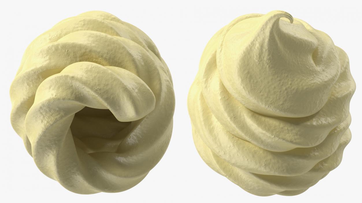 3D Vanilla Ice Cream Top