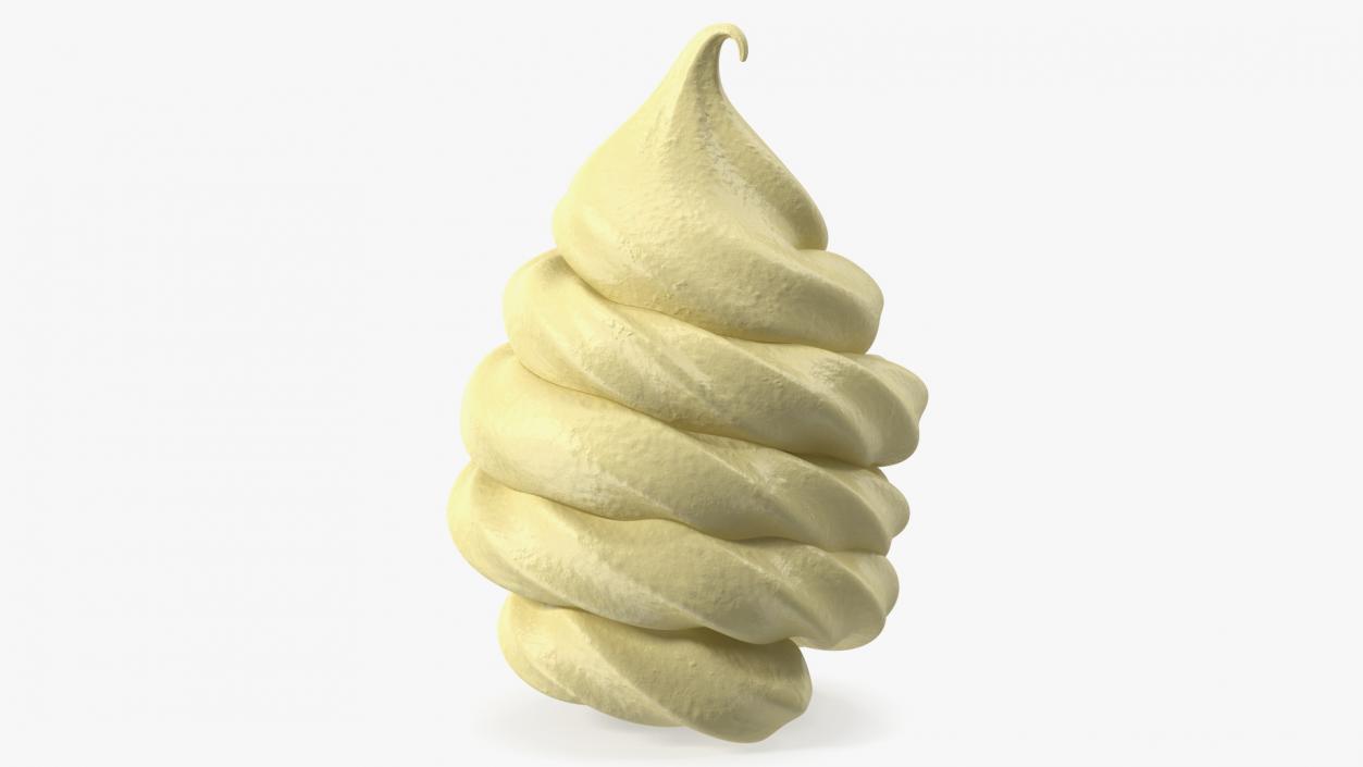 3D Vanilla Ice Cream Top