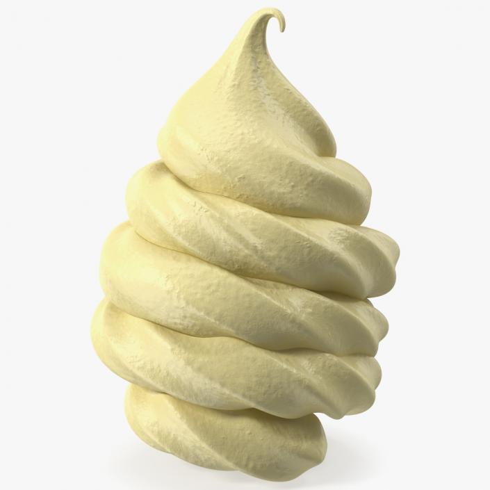 3D Vanilla Ice Cream Top