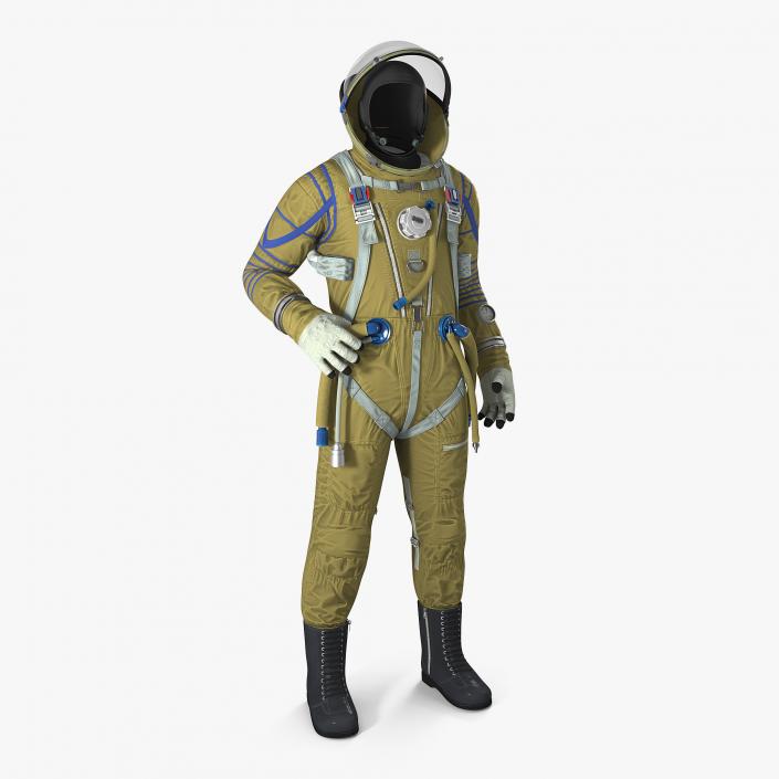 Strizh Space Suit Rigged 3D model