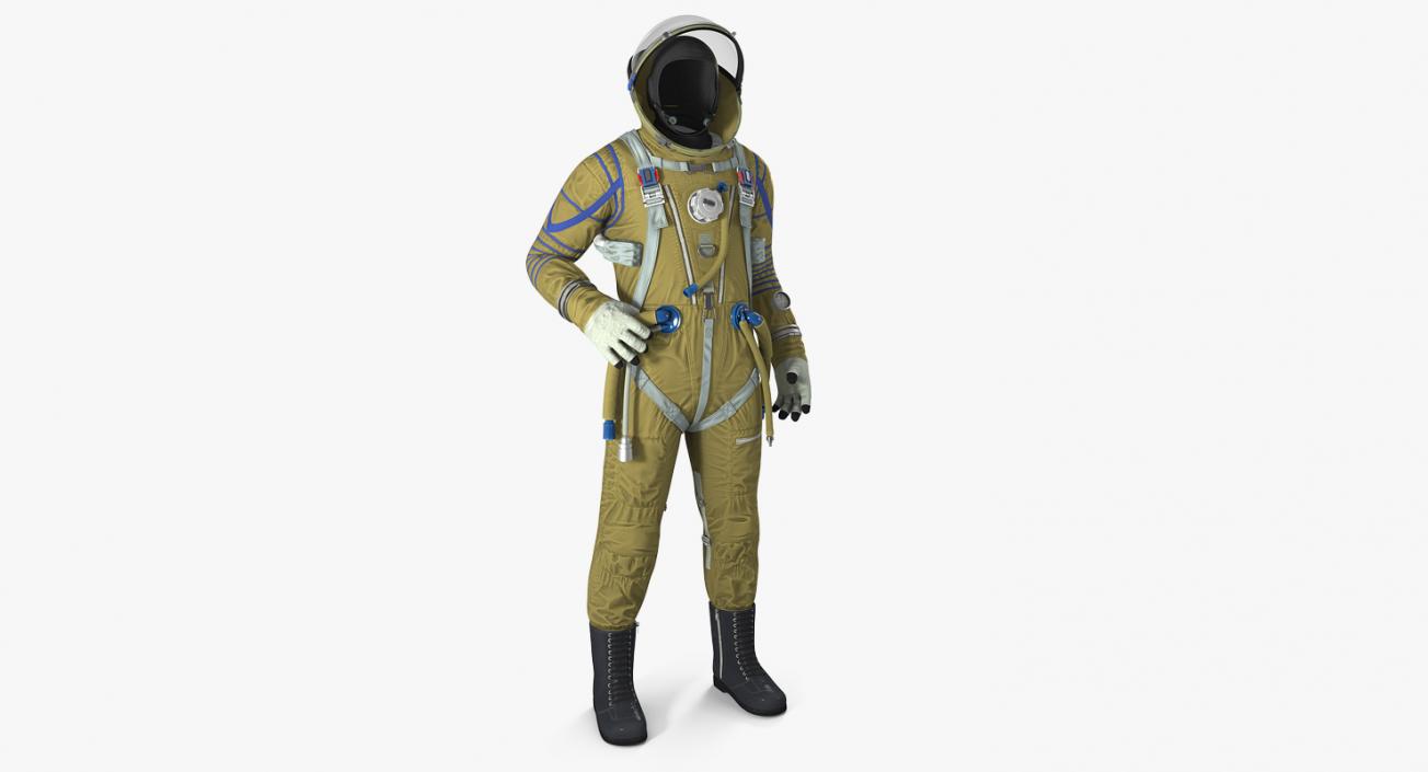 Strizh Space Suit Rigged 3D model