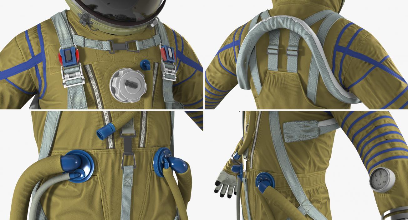 Strizh Space Suit Rigged 3D model