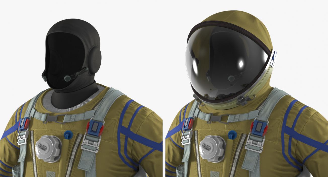 Strizh Space Suit Rigged 3D model