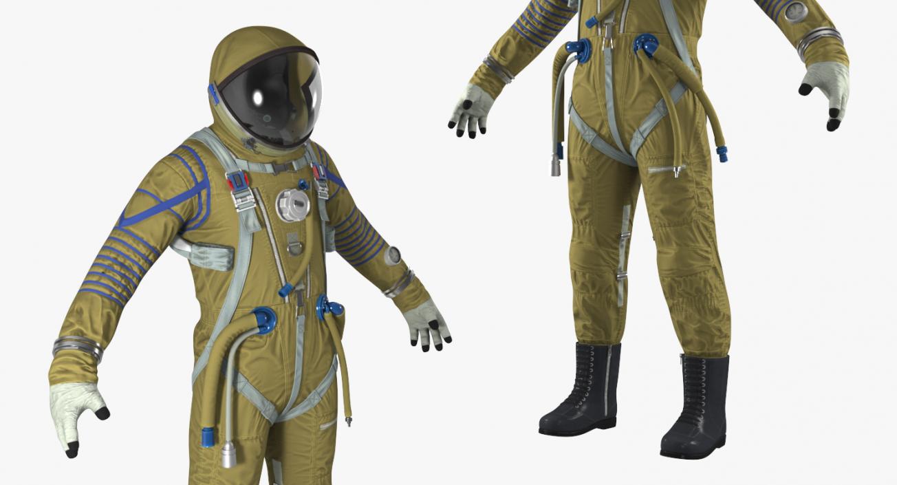 Strizh Space Suit Rigged 3D model