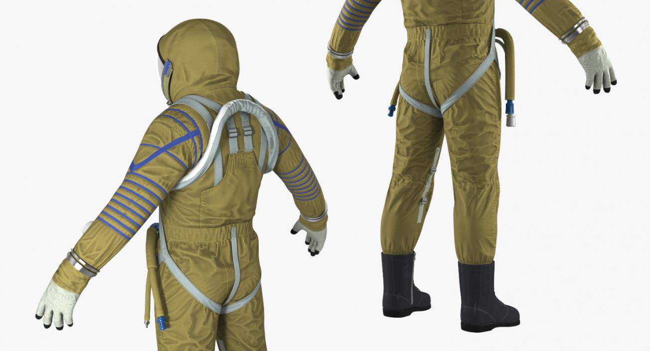 Strizh Space Suit Rigged 3D model