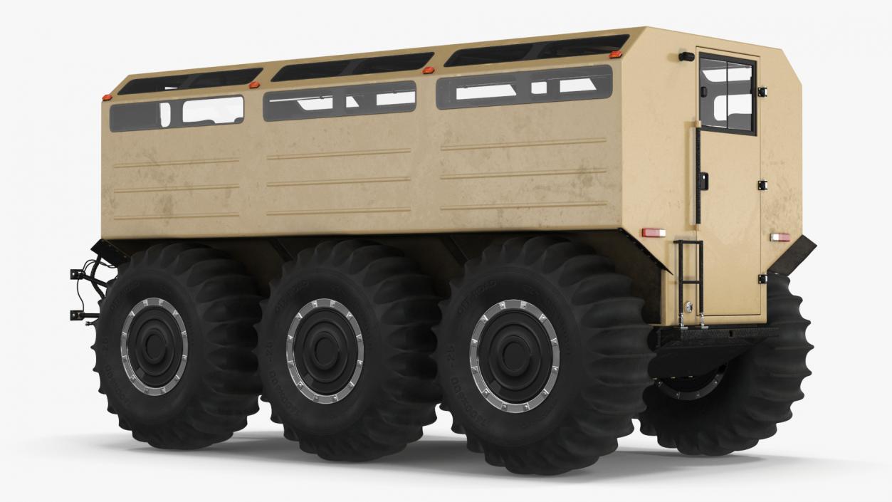 All-Terrain Trailer Beige 2 3D