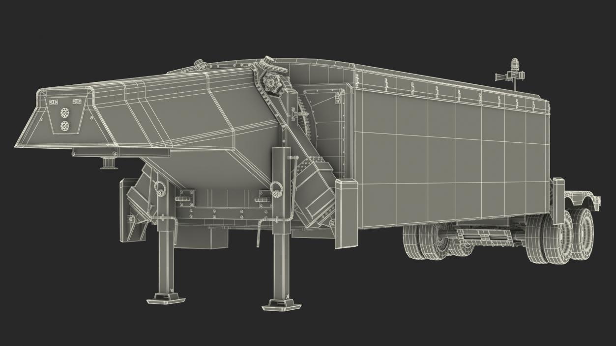 3D model AN TPY2 Radar Sand Rigged