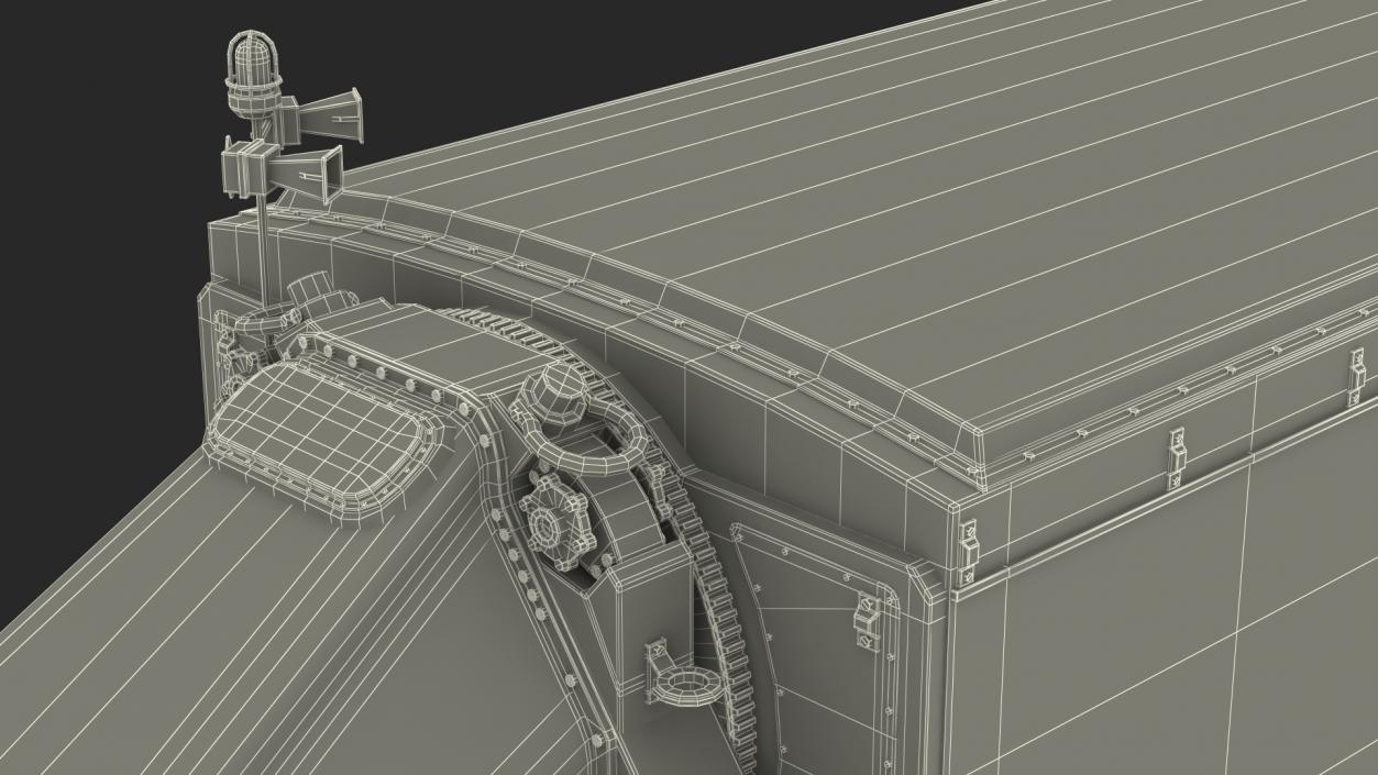 3D model AN TPY2 Radar Sand Rigged