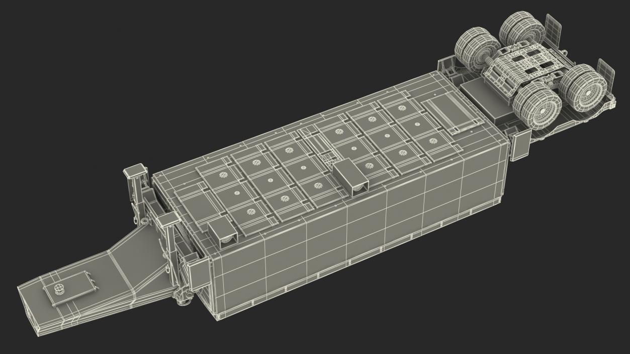 3D model AN TPY2 Radar Sand Rigged