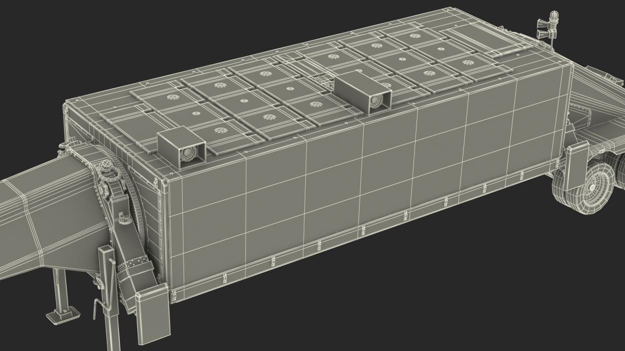 3D model AN TPY2 Radar Sand Rigged