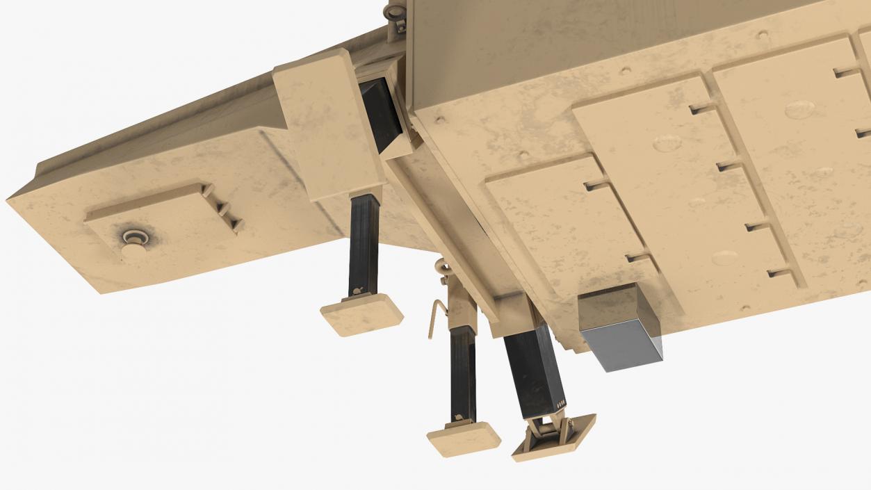 3D model AN TPY2 Radar Sand Rigged