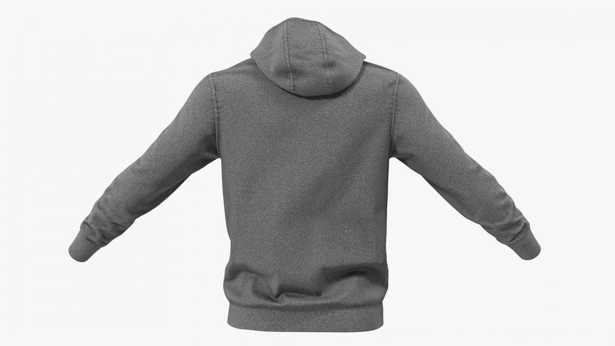 Grey Hoodie Nike Lowered Hood 3D model