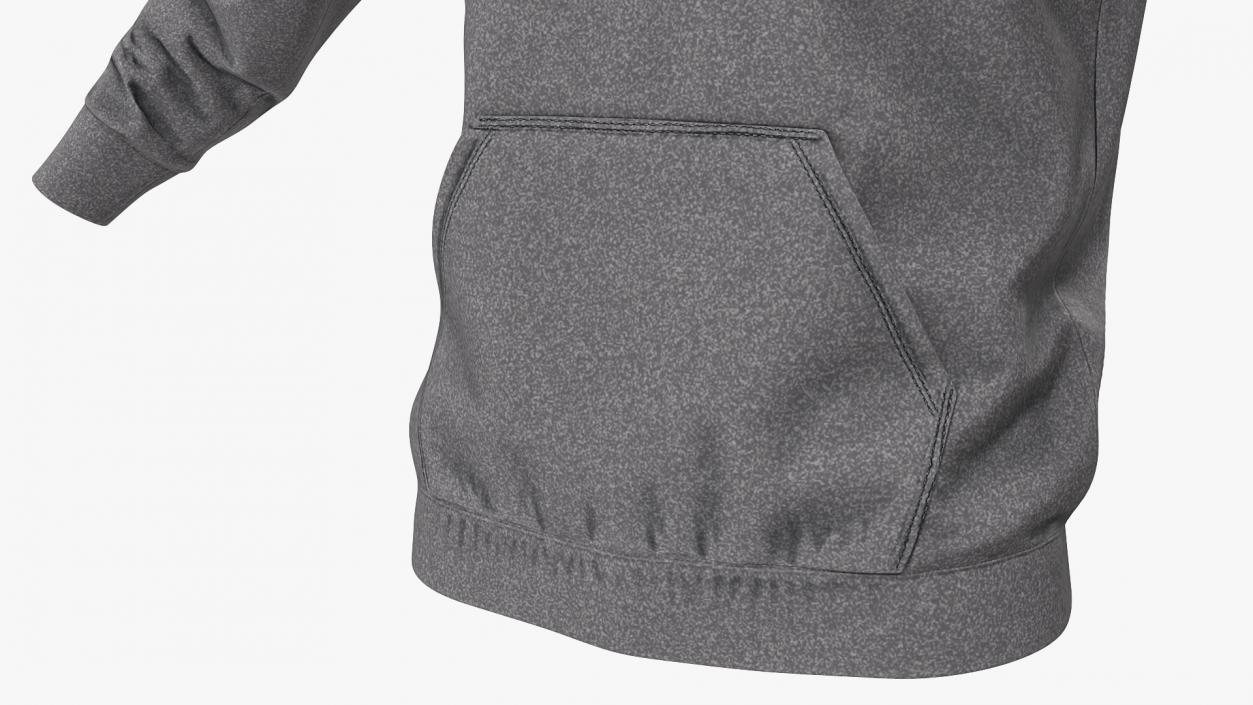 Grey Hoodie Nike Lowered Hood 3D model