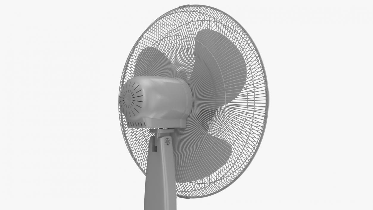 3D Pedestal Honeywell Fan White model