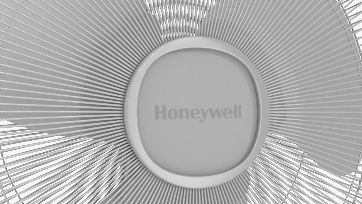 3D Pedestal Honeywell Fan White model