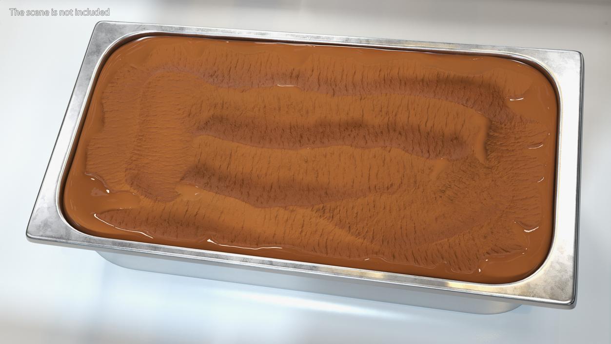 Chocolate Ice Cream Tray 3D model