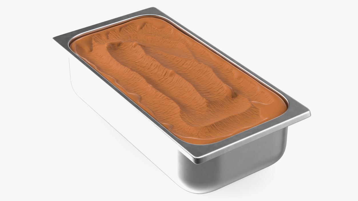 Chocolate Ice Cream Tray 3D model