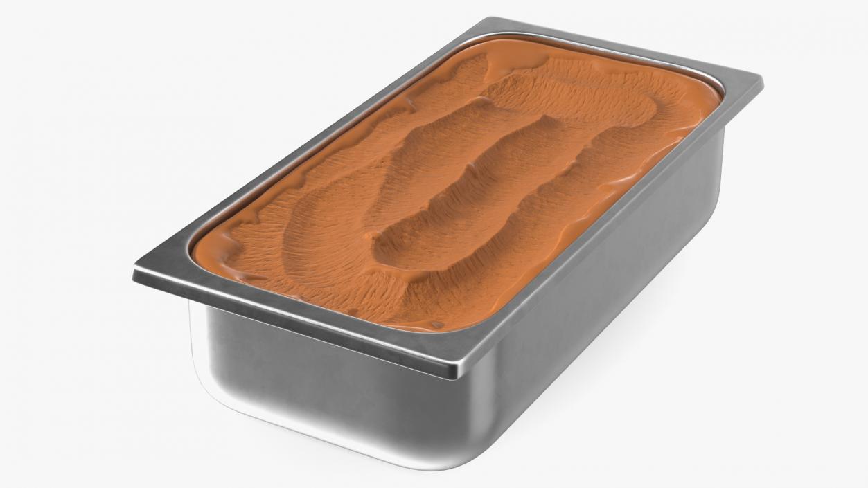 Chocolate Ice Cream Tray 3D model