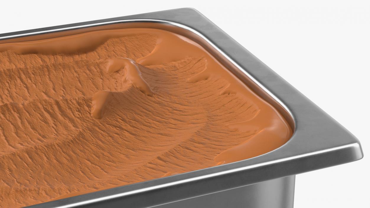 Chocolate Ice Cream Tray 3D model