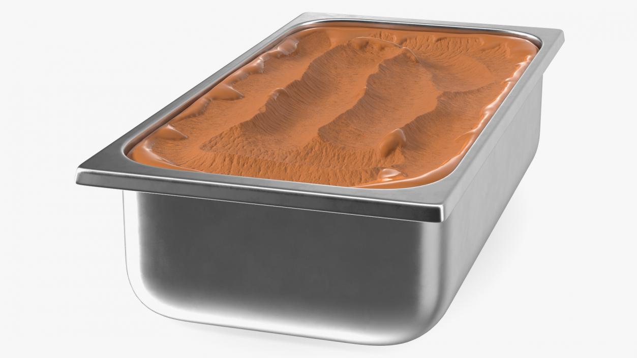 Chocolate Ice Cream Tray 3D model