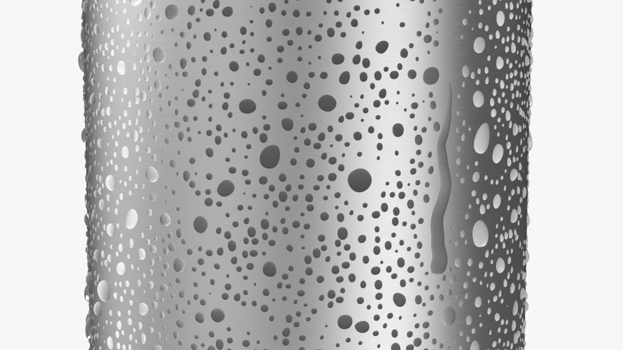 3D model Aluminum Can Water Drops 500ml