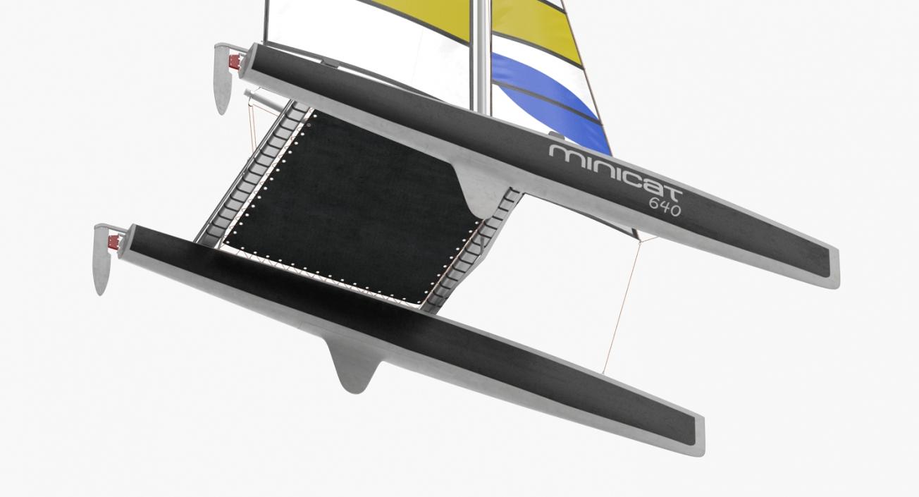 International A Class Catamaran Black 3D