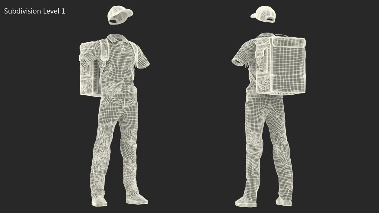 3D Food Delivery Uniform