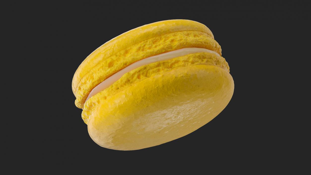 Banana Macaron 3D model