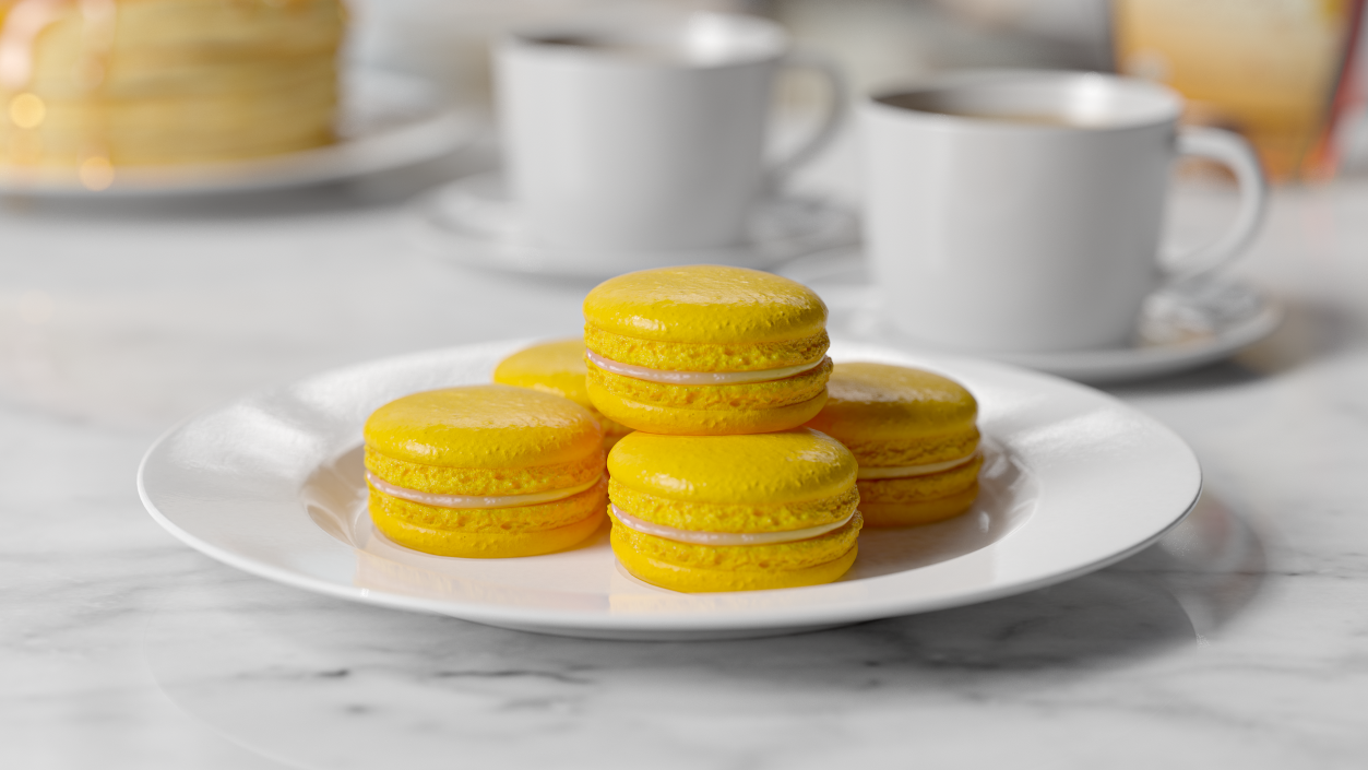 Banana Macaron 3D model