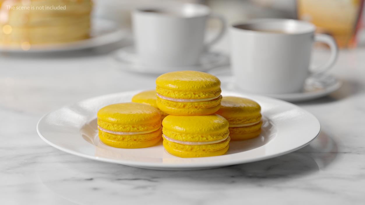 Banana Macaron 3D model