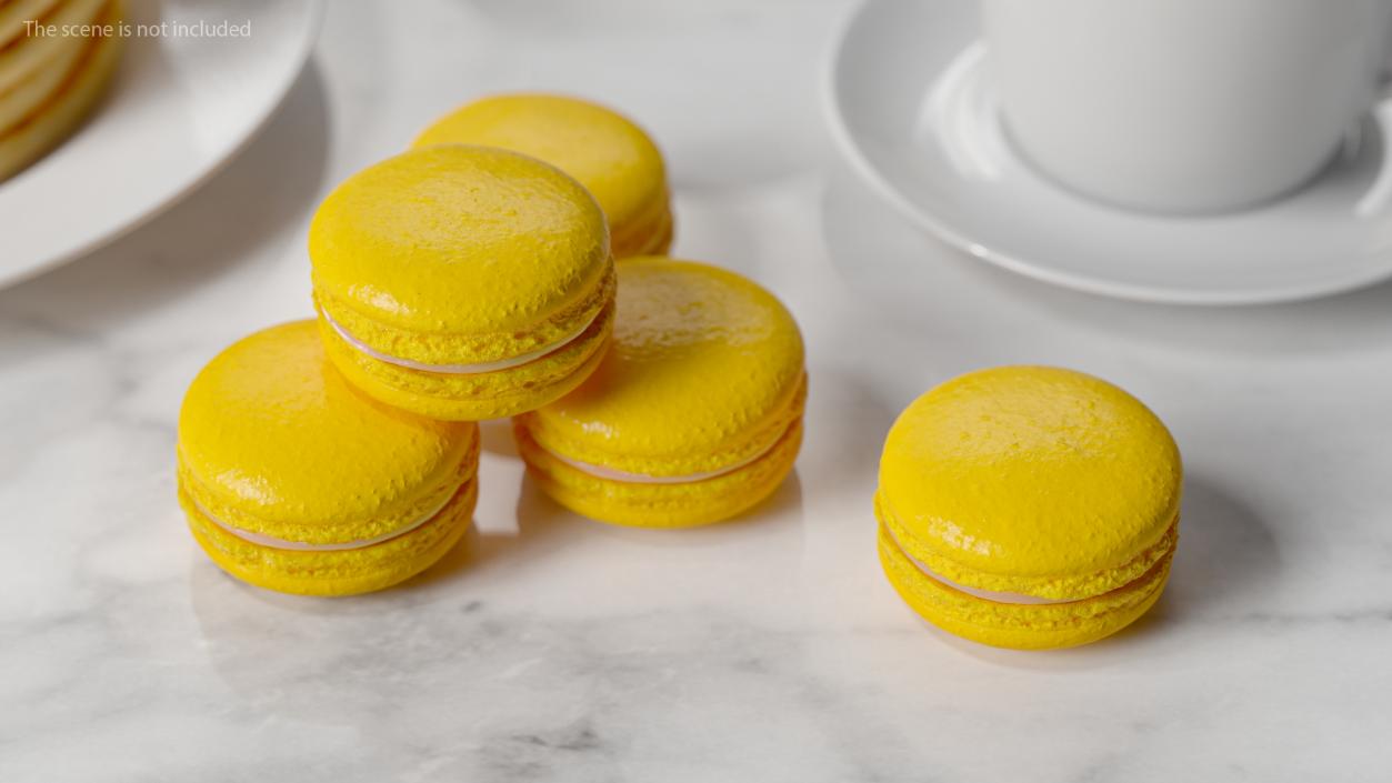 Banana Macaron 3D model