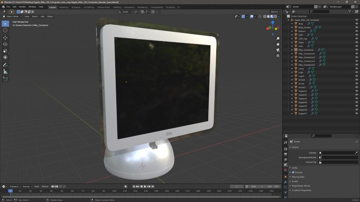 Apple iMac G4 Computer 3D