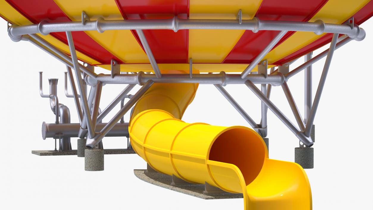 3D Water Slide Funnel model