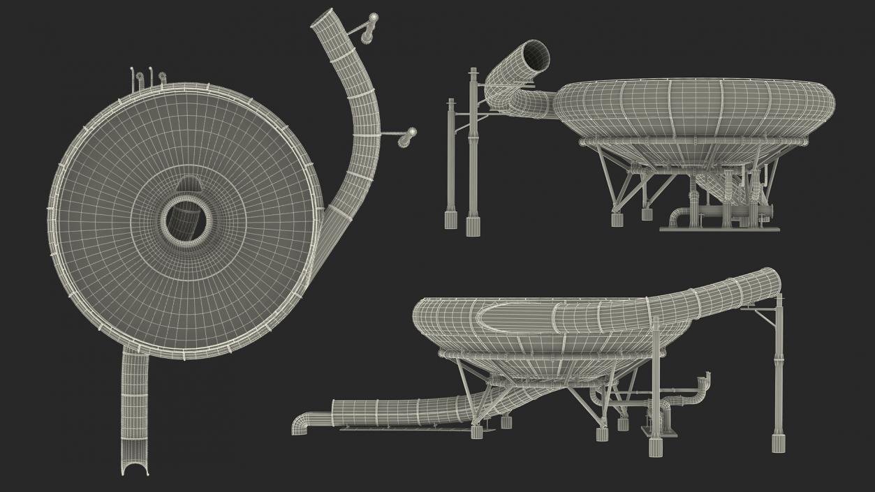 3D Water Slide Funnel model