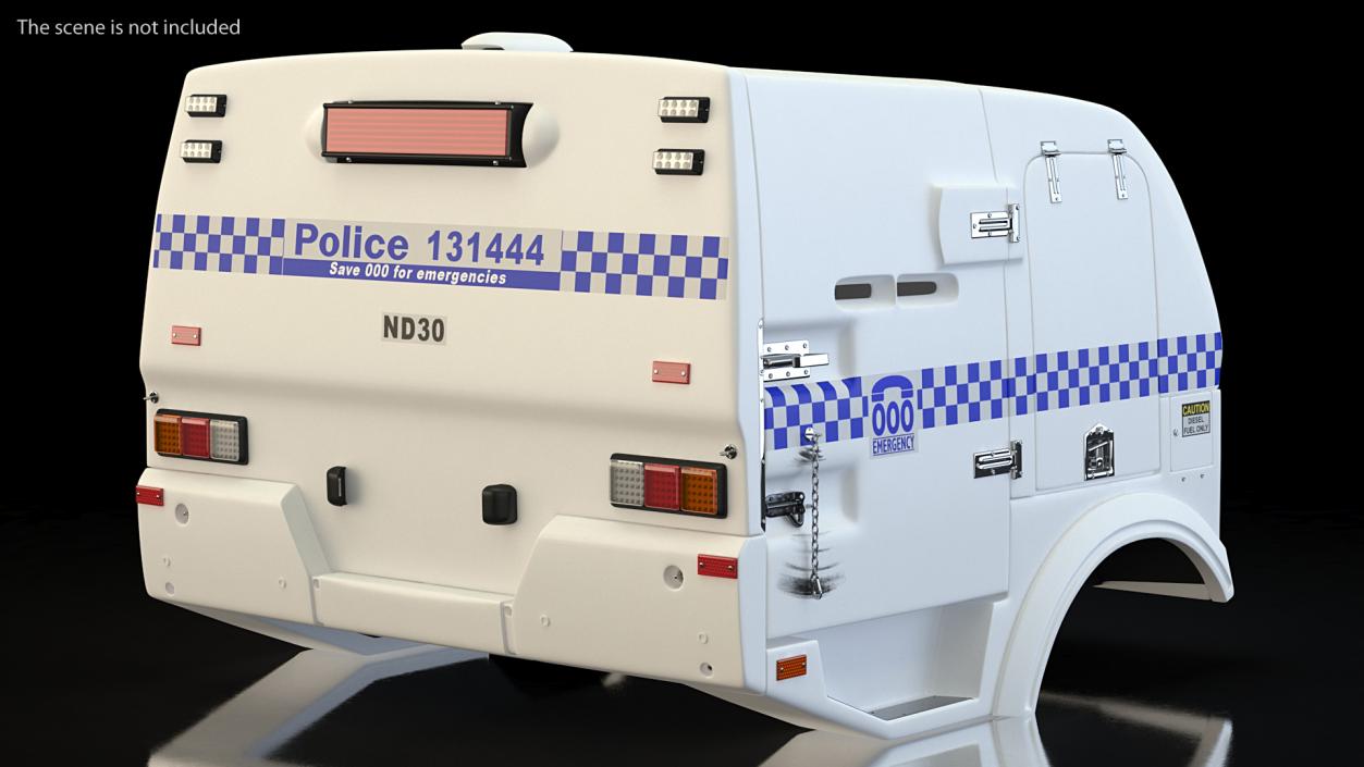 3D model Modern Police Paddy Wagon