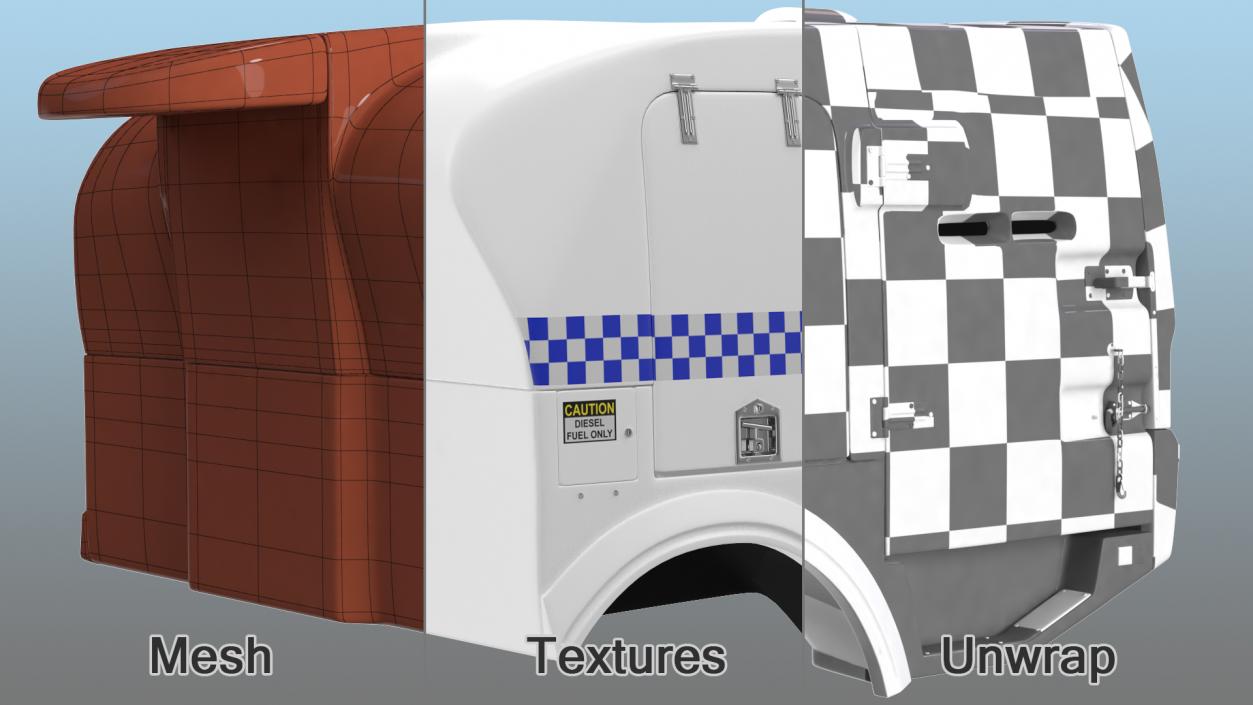 3D model Modern Police Paddy Wagon