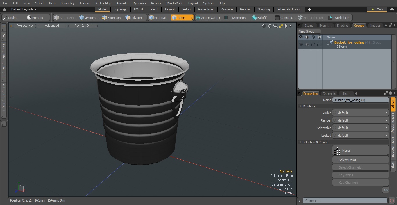 3D Bucket for Cooling model