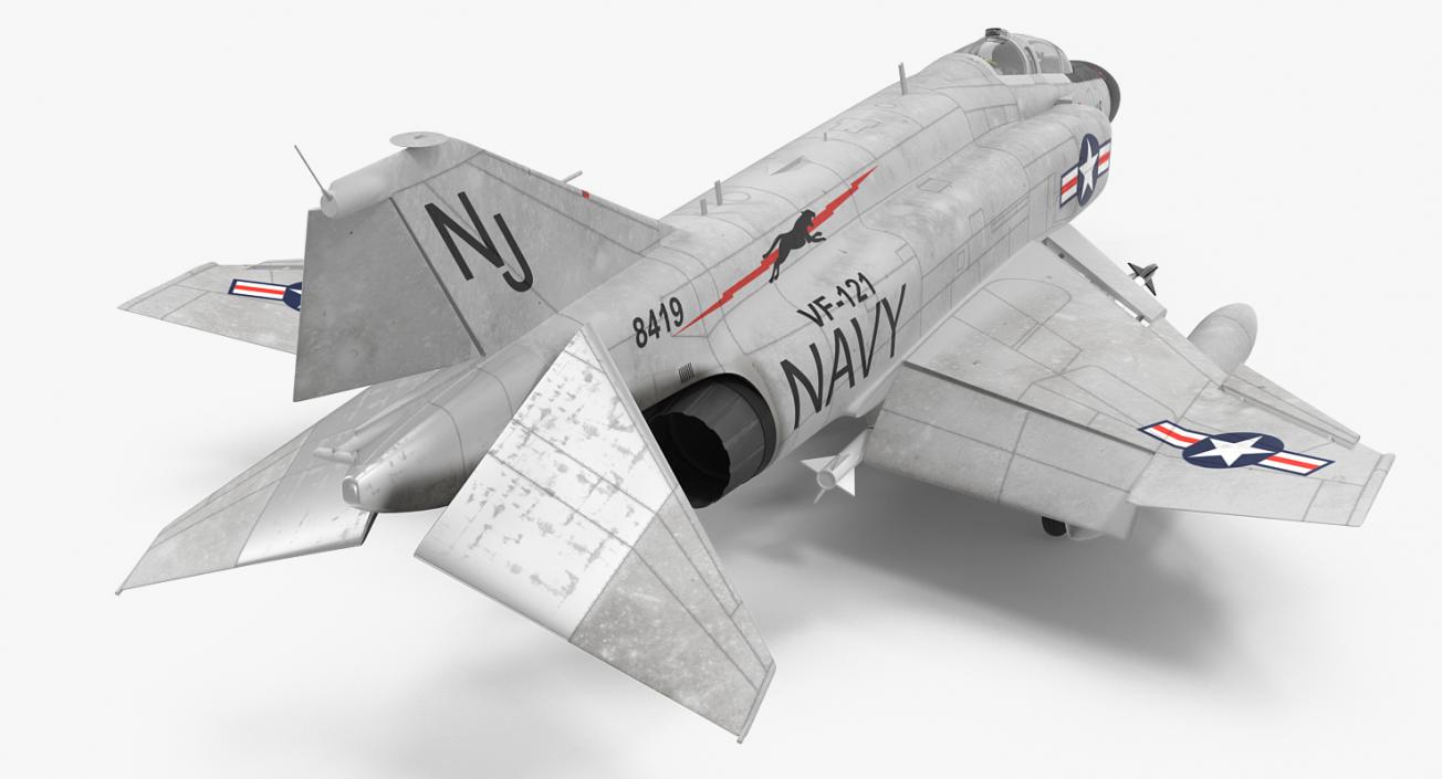 F-4 Phantom II US Navy Rigged 3D model