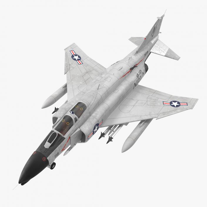 F-4 Phantom II US Navy Rigged 3D model