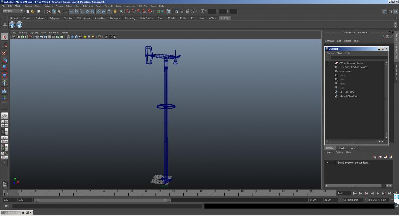 3D Wind Direction Sensor