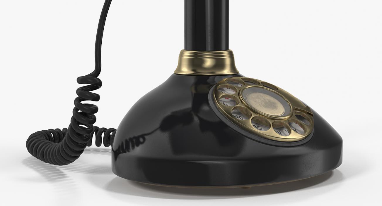 Vintage Candlestick Telephone 3D model