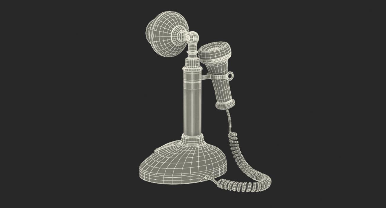 Vintage Candlestick Telephone 3D model