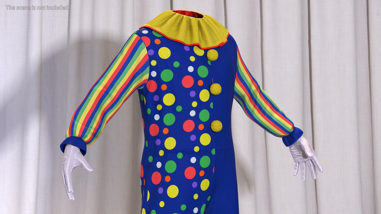 Carnival Clown Costume 3D