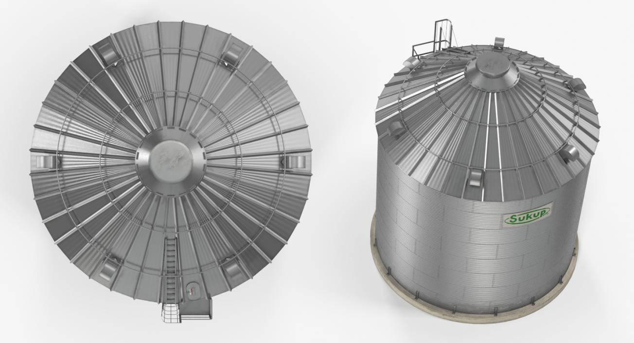 Grain Bin 3D model